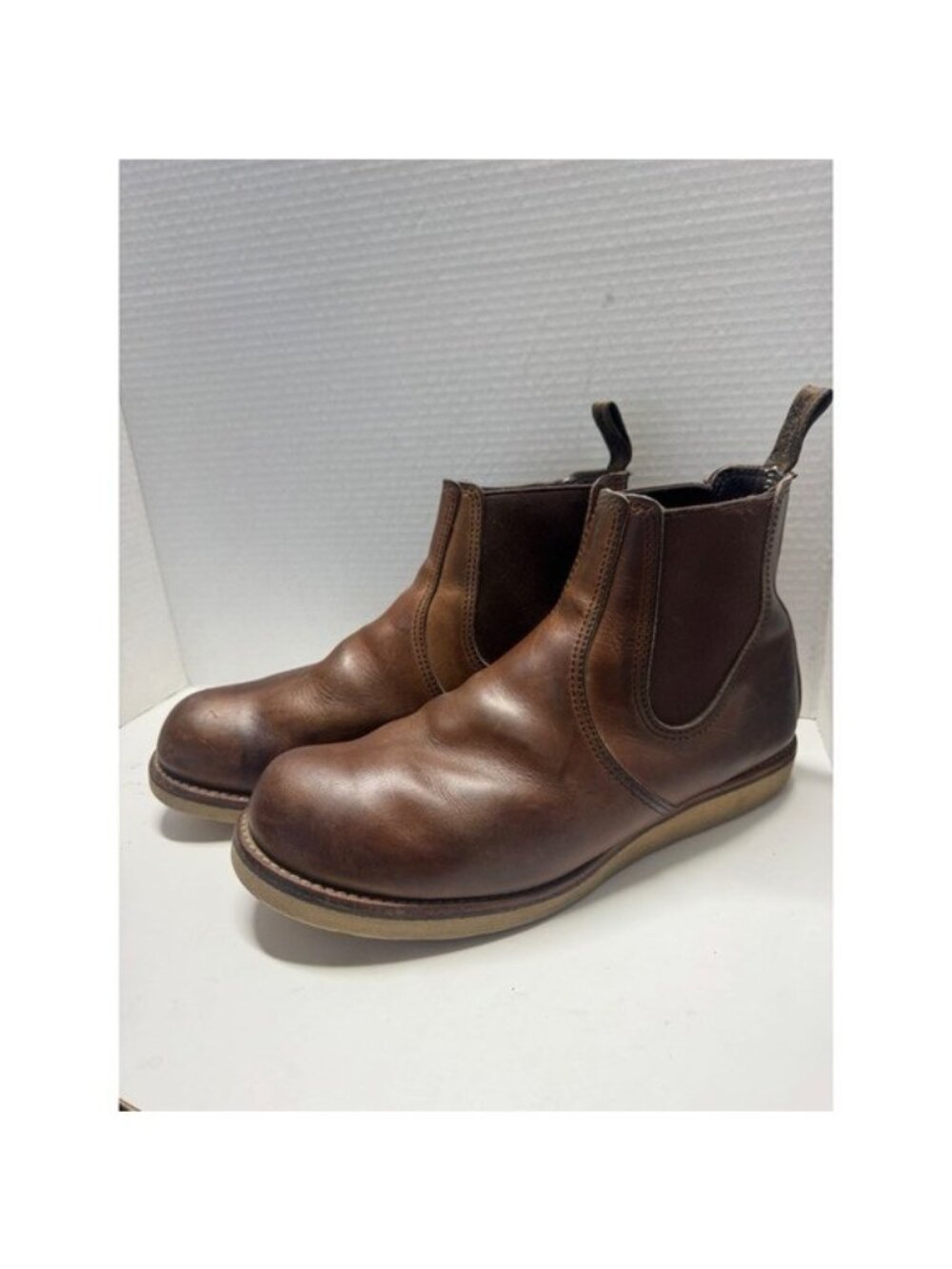 Red Wing Heritage 3190 Chelsea Boots Brown Leather Wedge Sole Mens 9.5 D